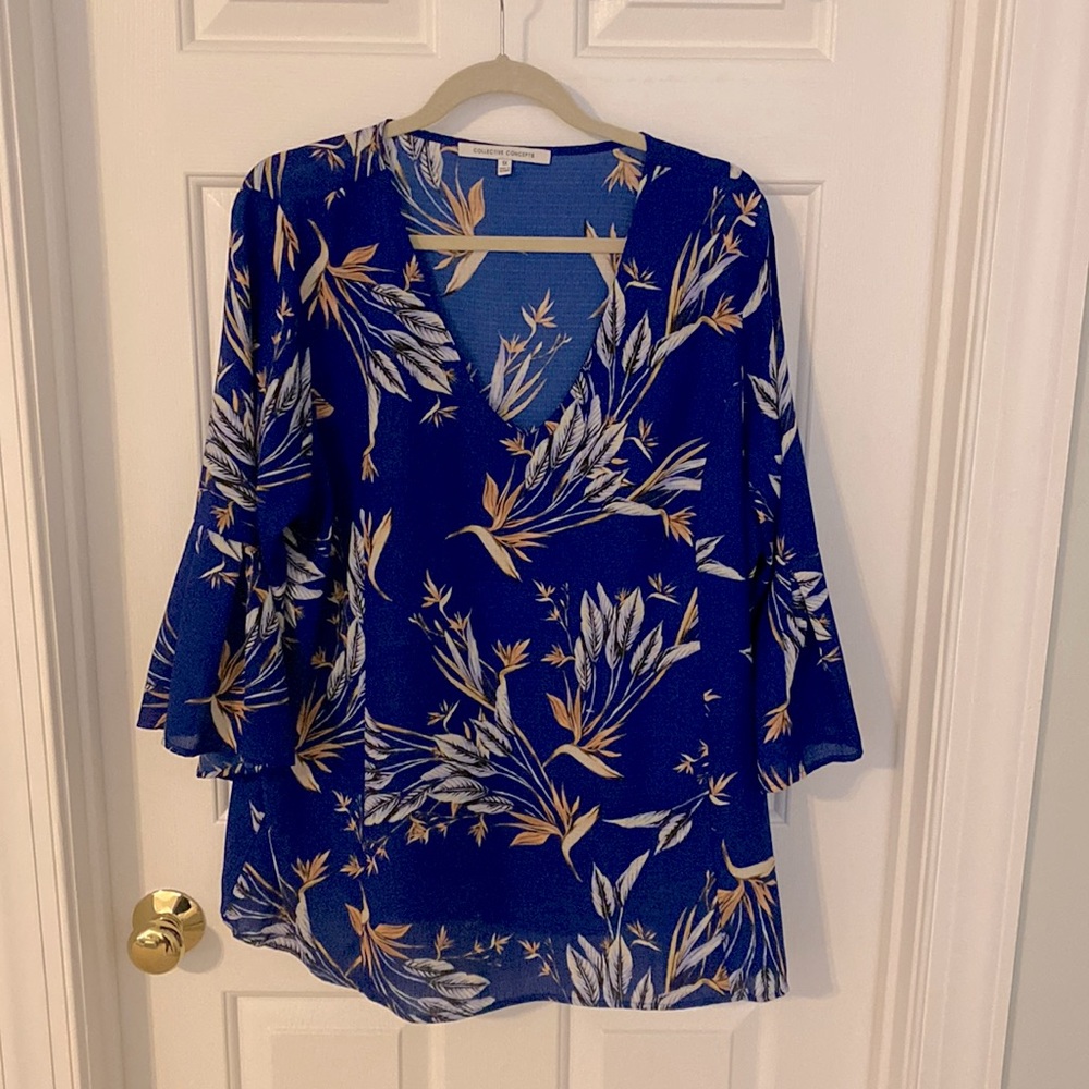 Flutter Bell Sleeve Blouse